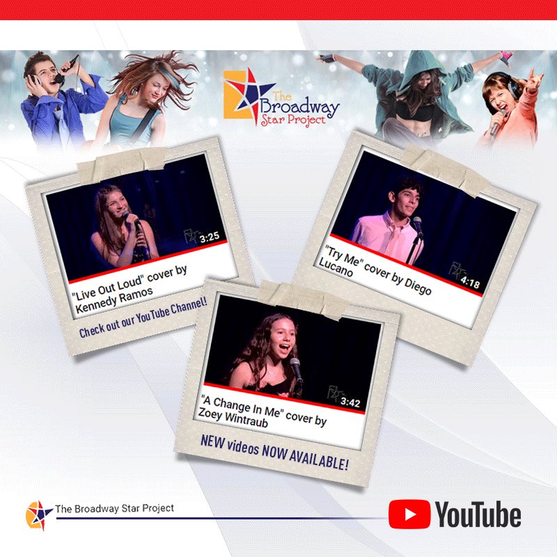 #BroadwayStarExperience 2019 is NOW AVAILABLE on our <a href="/YouTube/">YouTube</a> Channel!

Our YouTube videos include performances from <a href="/SoRmusical/">School of Rock</a> alumni <a href="/thegiannaharris/">Gianna "GiGi" Harris</a>, <a href="/carlygendell1/">carly gendell</a> and Diego Lucano, Disney's <a href="/TheLionKing/">The Lion King - Musical</a> Young Nala <a href="/surimarrero/">Suri Marrero</a>, and #AGT’s #GoldenBuzzer Winner <a href="/TheLukeIslam/">luke islam</a>!