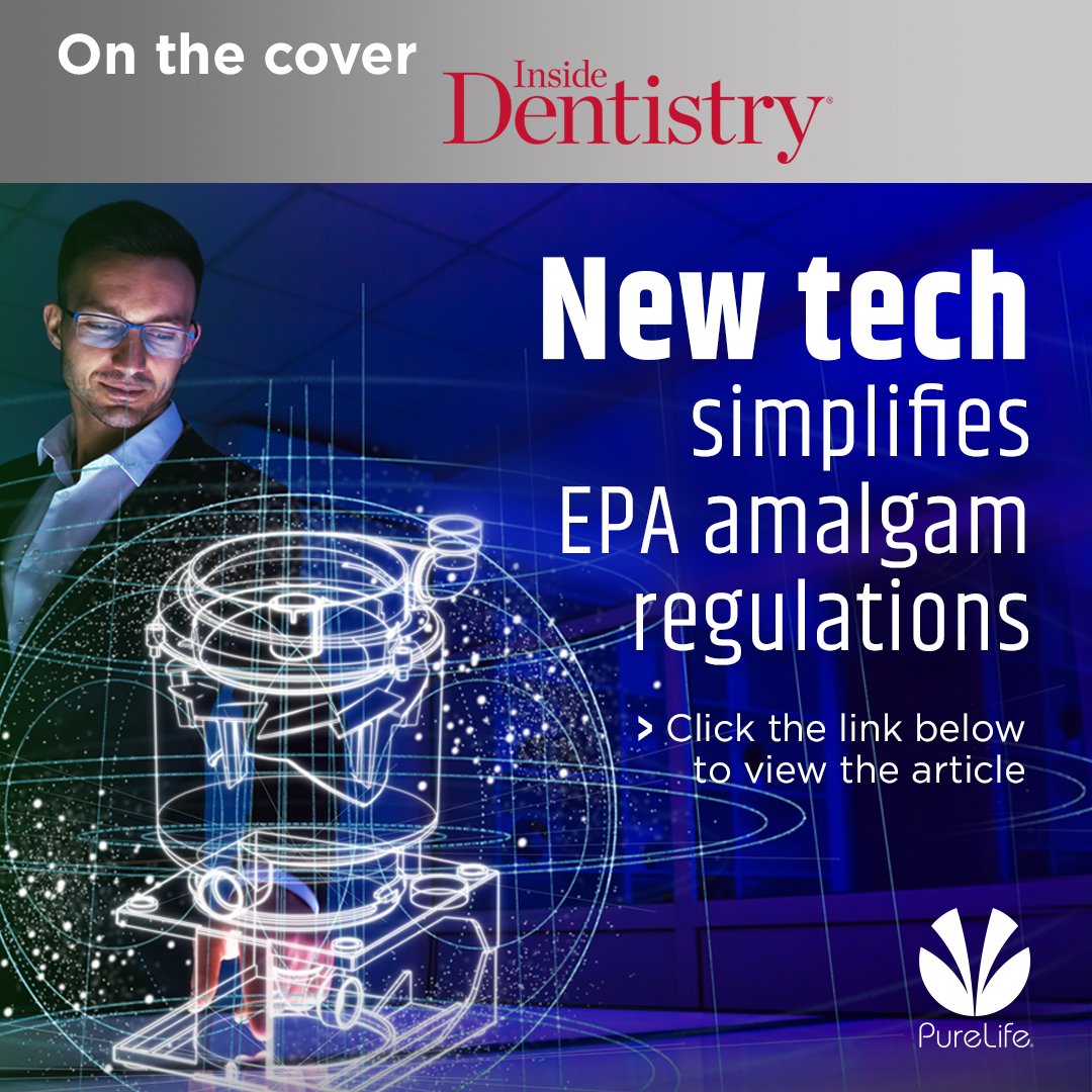 purelifedental's tweet photo. PureLife is on the cover of Inside Dentistry. Check out why this ECO II amalgam separator technology is taking America by storm! Click the link to view the article: https://t.co/sE4761BkmI

#PureLifeDental #InsideDentistry #Amalgam #ECOII #EPA #dentists #dental https://t.co/lvzzuMFcUR
