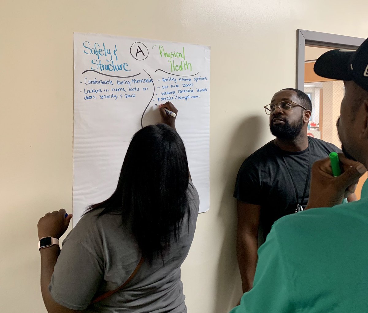 thatsDrB's tweet photo. Our @TheSEEDSchoolDC Student Life faculty discuss indicators of developmental youth outcomes #developmentalyouthoutcomes #seeddc #dccharterproud #charterproud #pd #professionaldevelopment https://t.co/LnTrRcRF0c