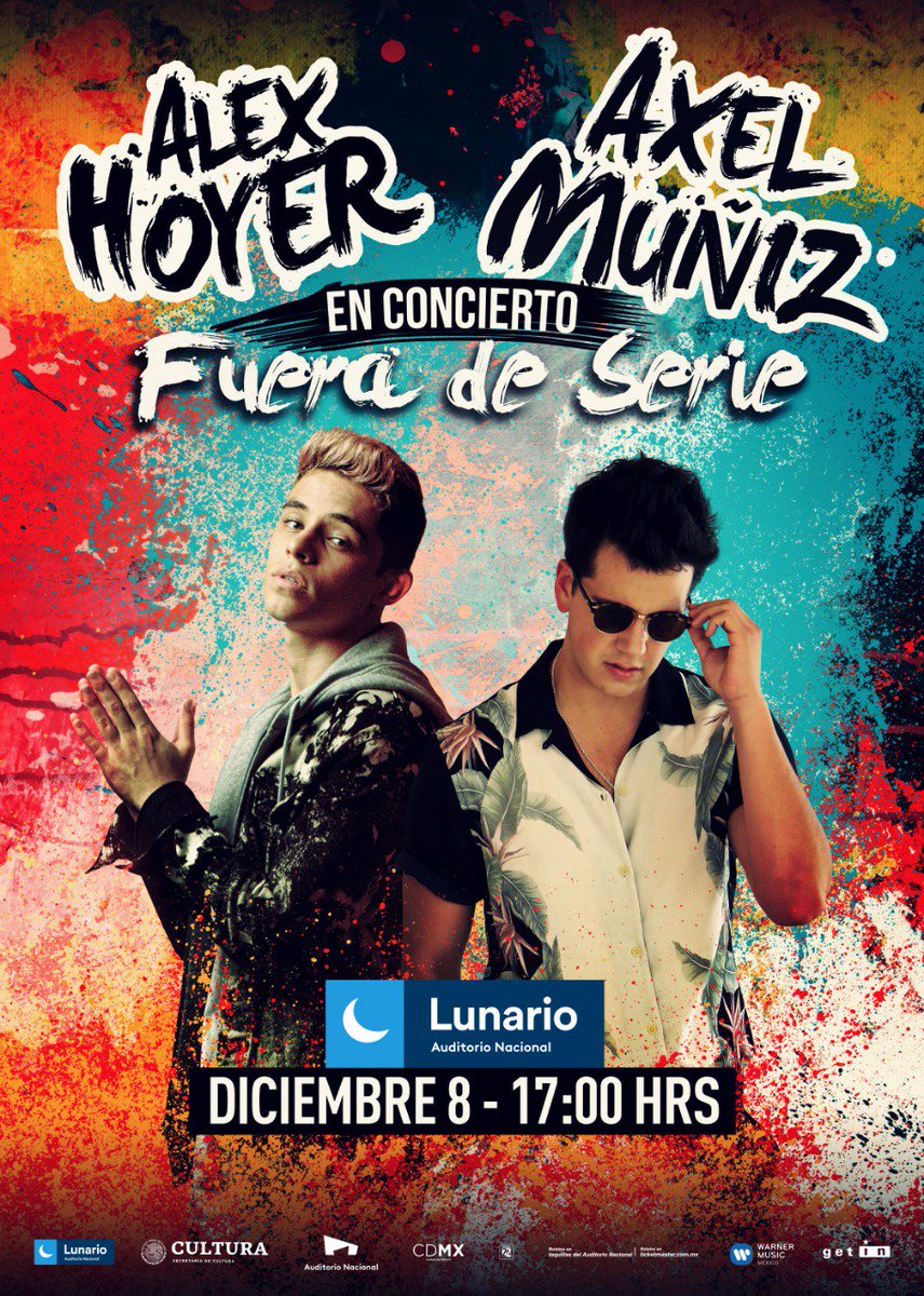AxelMuniz_Music's tweet photo. Heeeeeeyyy!!!!! Ya todos listos? el domingo 8 de diciembre estaré junto con @hoyerofficial en concierto 🎤⚡ FUERA DE SERIE en el @LunarioMx los esperamos!!!! @warnermusicmex  @GetinMX_ https://t.co/ubJTg3JLtw