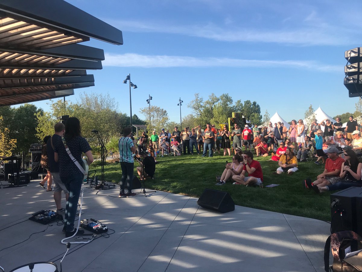 the_ljc's tweet photo. The LJC landscape team had a great time celebrating the grand opening of Promenade Park at Riverfront Fort Wayne this past weekend! #hellonewpark https://t.co/FTKzJtJ2hw