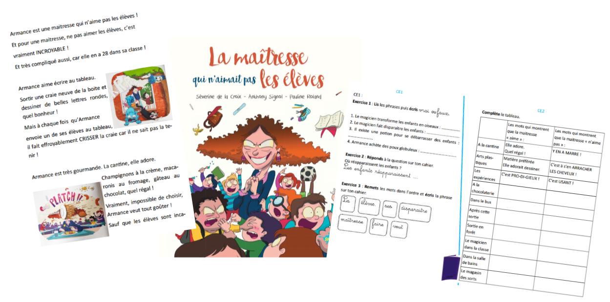 La Trousse Des Maitresses A Twitter Lecture Ce1ce2 La Maitresse Qui N Aimait Pas Les Eleves T Co Pvnhc72xmf Un Album Rigolo La Fiche De Sequence Le Tableau A Projeter