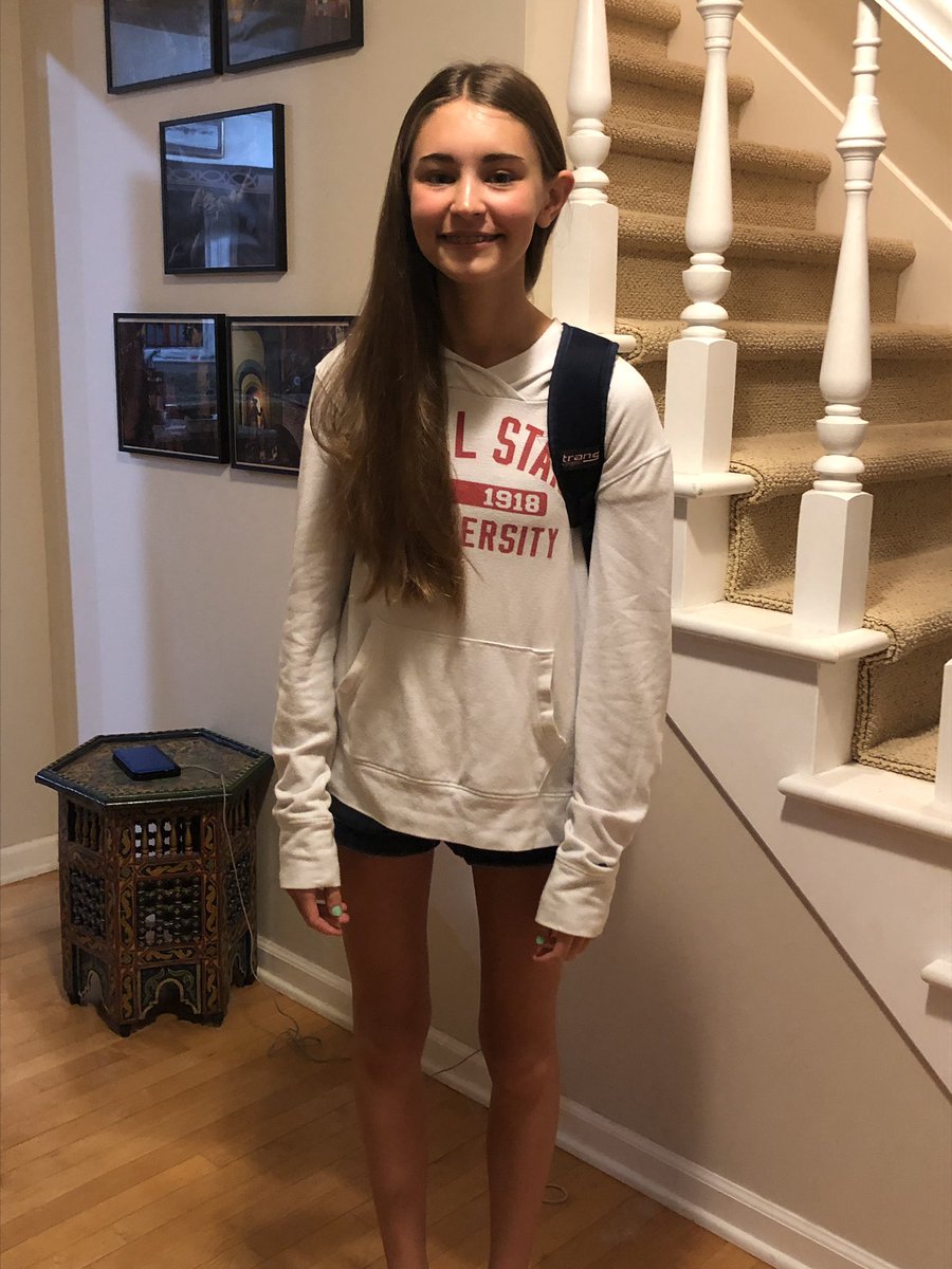 MrsMayerClay's tweet photo. 9th grade, 7th grade, 3rd grade, and year 18 for me! Ready for a great year! #Back2CCS https://t.co/JZn27dSrei