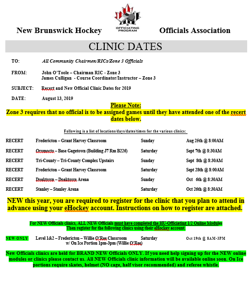 FMHOAofficials's tweet photo. 2019 Clinic Dates https://t.co/L39os5zWNn