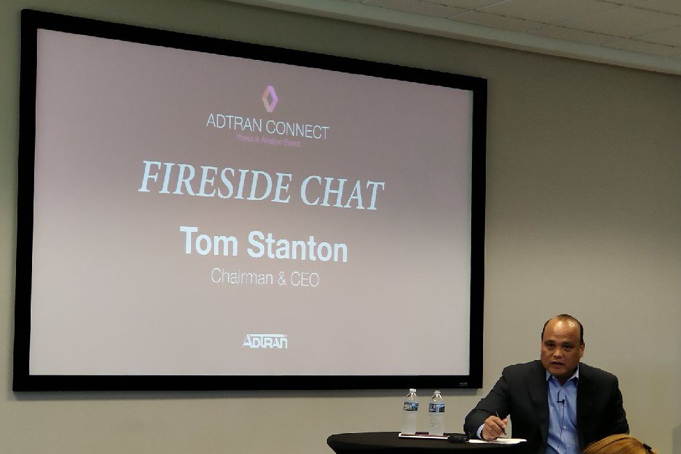 arnoldjon's tweet image. @Adtran CEO Tom Stanton doing a fireside chat now  with analysts and media - talking about  state of the #broadband market and where they&apos;re focusing. #BBSS19 #10G