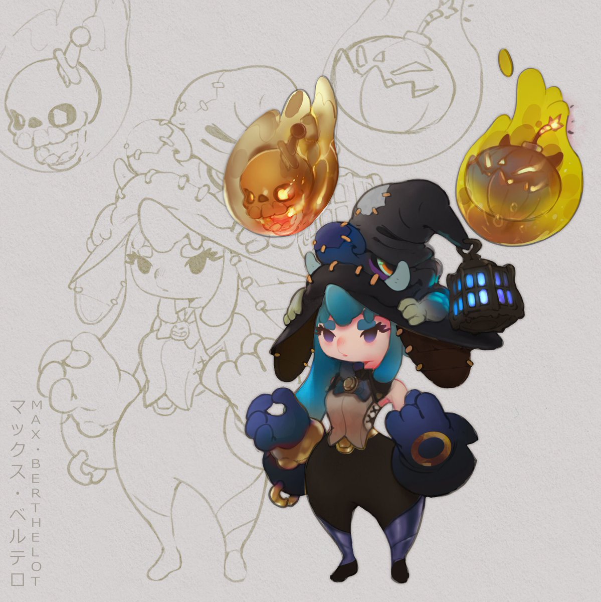 「My little project is in progress. I did 」|Max Berthelot マックス・ベルテロのイラスト