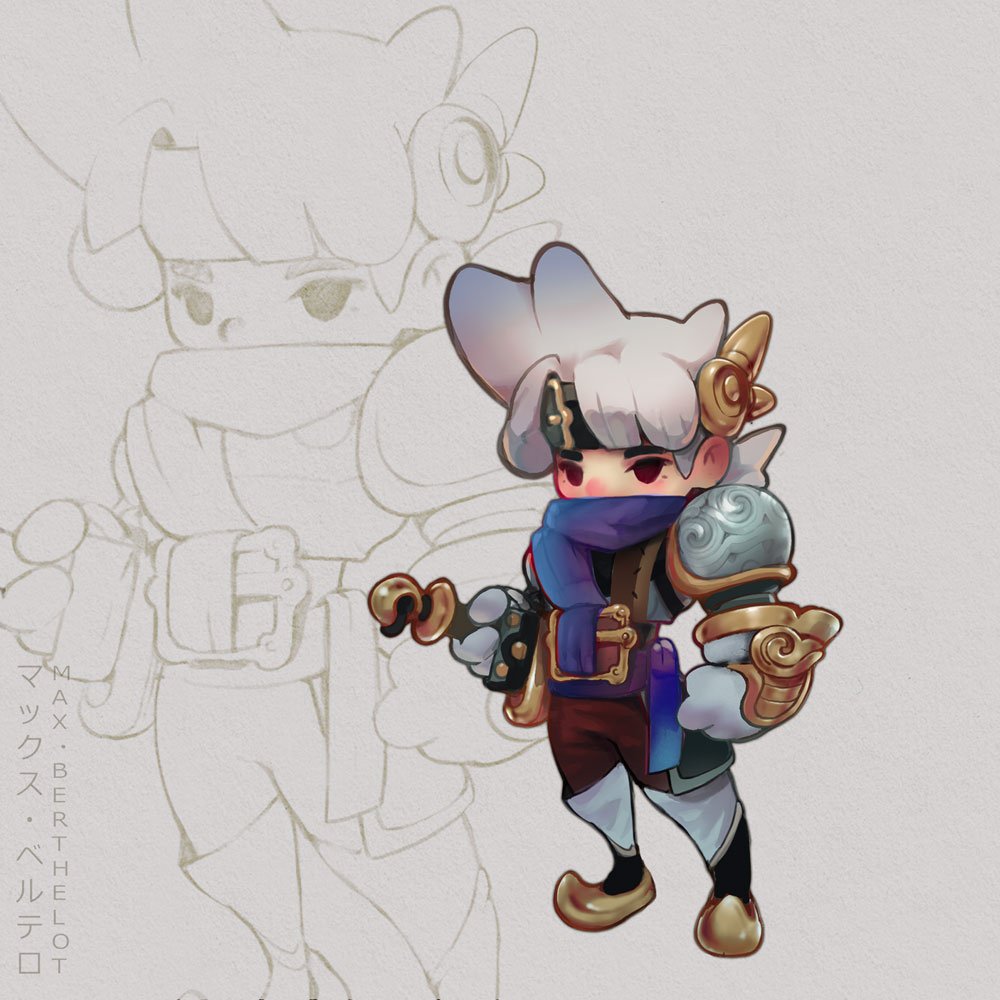「My little project is in progress. I did 」|Max Berthelot マックス・ベルテロのイラスト