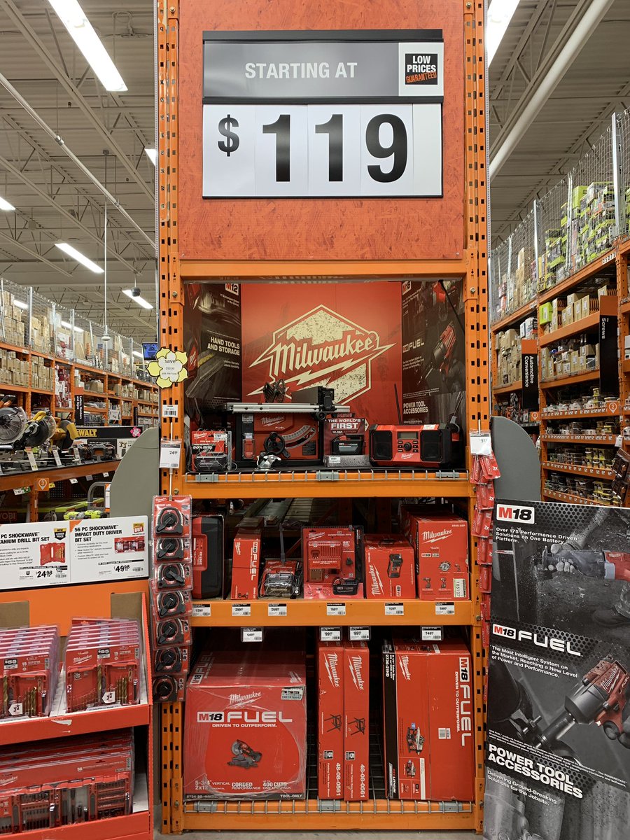 DepotNs's tweet image. Drop by @HomeDepotCanada Sydney NS store and check out the line of Milwaukee M18 FUEL. This system represents the ultimate synergy of power, performance and ergonomics! @MilwaukeeTool #M18FUEL #Milwaukee #milwaukeetools #powertools #homedepot
