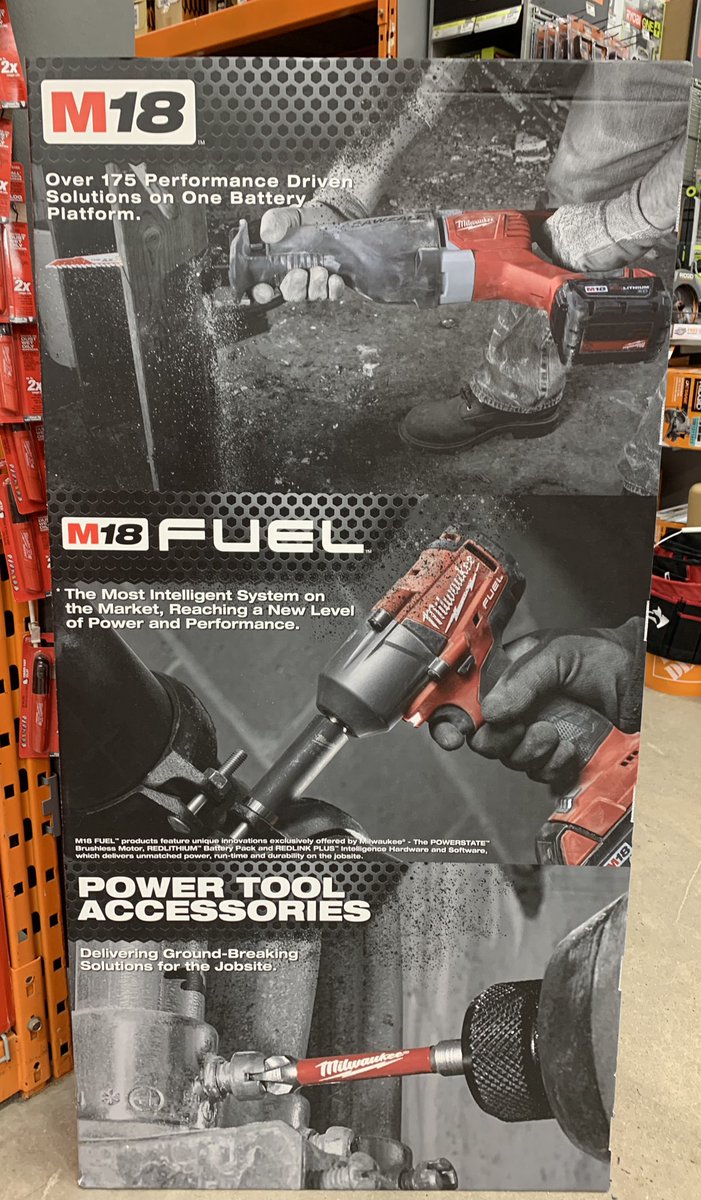 DepotNs's tweet image. Drop by @HomeDepotCanada Sydney NS store and check out the line of Milwaukee M18 FUEL. This system represents the ultimate synergy of power, performance and ergonomics! @MilwaukeeTool #M18FUEL #Milwaukee #milwaukeetools #powertools #homedepot