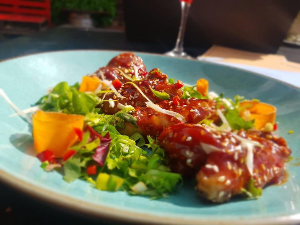 Korean Sticky Wings - Just on of our mouthwatering specials which are available for a limited time only **** ** **** #theexchange #theexchangestoke #food #foodie #foodstagram #wings #korean #koreanwings #foodporn #eat #eats #foodanddrink #eatstoke
