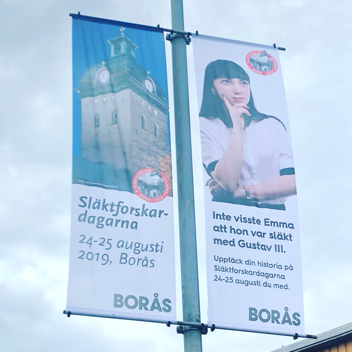 sfd2019's tweet photo. Nu pryds Kungsbron i Borås av det glada budskapet om #sfd2019 https://t.co/8lLotFEG6i