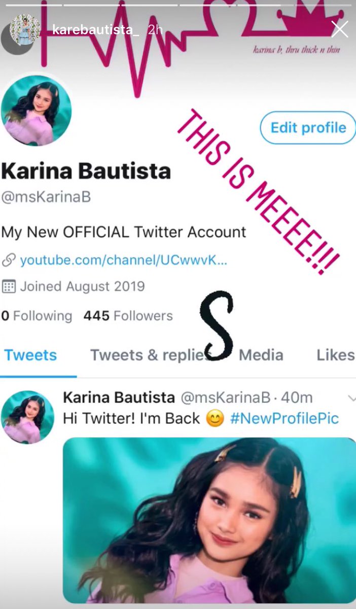 kiarinababies's tweet photo. @MsKarinaB — CONFIRMED! New twitter acount of Karina! 💜 https://t.co/wucIP1skN0
