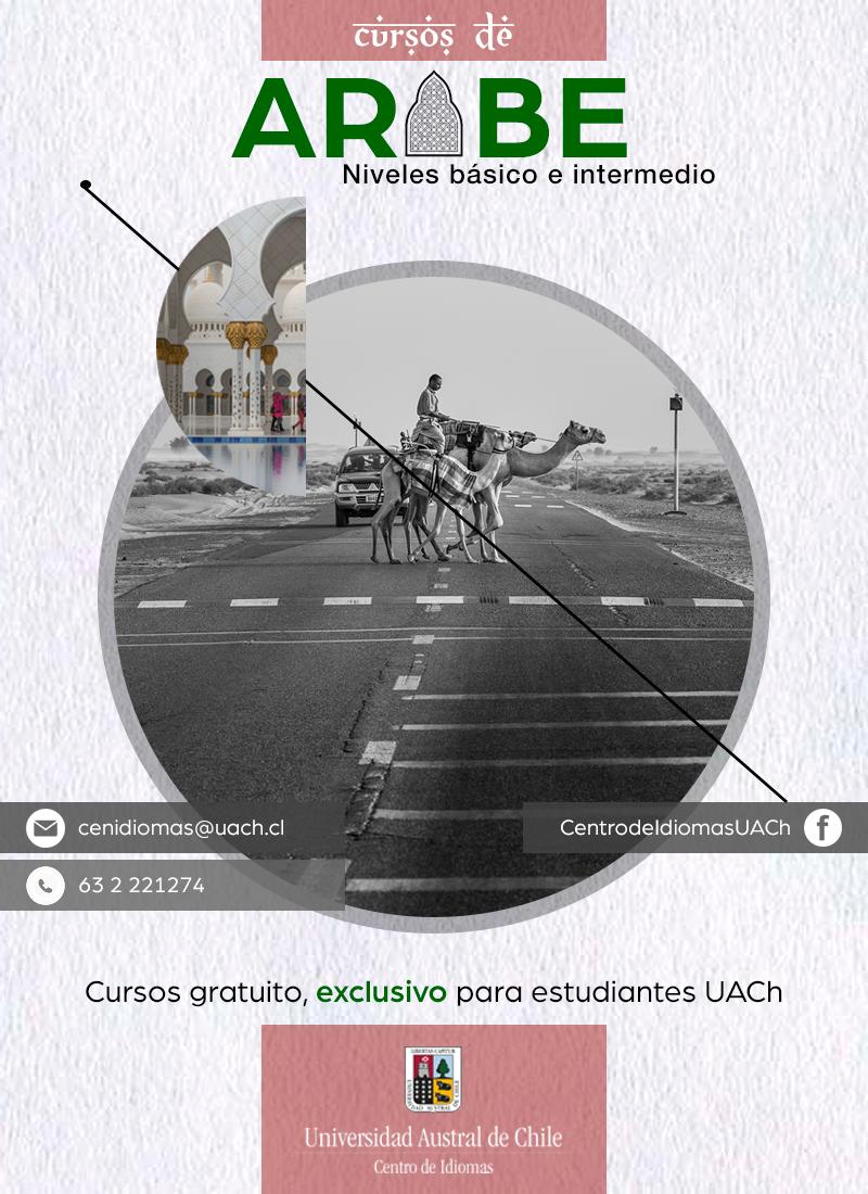 IdiomasUACh's tweet photo. ⭕️ Cursos de árabe 🇸🇦Segundo Semestre 2019, en niveles Básico y Pre-Intermedio.

🆓 Cursos gratuitos
✅ Exclusivos para estudiantes de pregrado UACh
👨‍🏫Profesor: Reda Ashuur
🔜 Inicio: 19 de agosto 

Más información en https://t.co/JasNsRxX4C

#UACh #ValdiviaCL #LosRios https://t.co/ZJTfJNBVm2