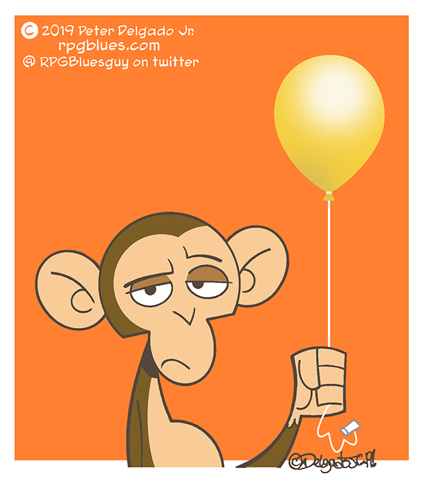 RPGBluesguy's tweet photo. I'm feeling a bit bananas on #MonkeyloonDay ... 😶 sorry.
#monkey #illustration #wildlife https://t.co/CDQSAWqlCU