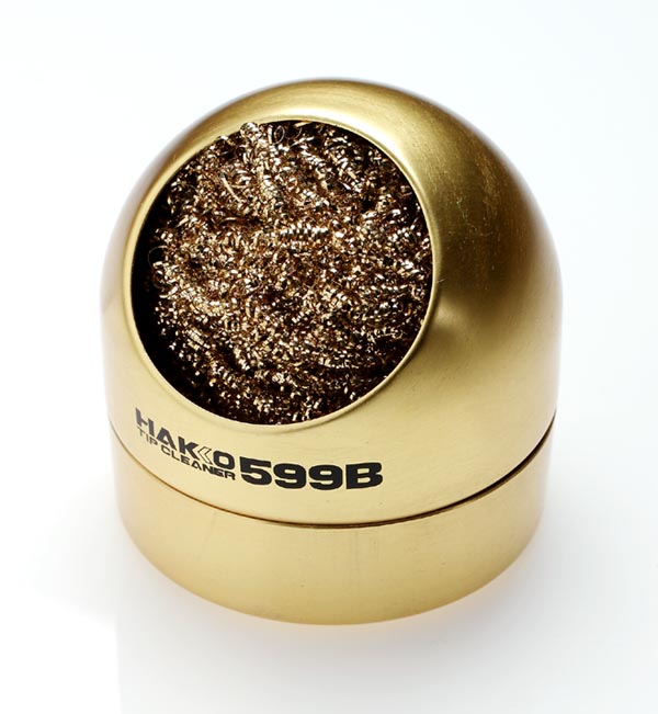 HakkoUSA's tweet photo. The #Hakko 599B #TipCleaner is the ideal cleaning alternative to the traditional wet sponge. The non-abrasive brass shavings is tough enough to scrub residual solder from your #SolderingTools without your #SolderingIron becoming cool.

https://t.co/rDloNhfshz

#Soldering #IronTip https://t.co/yPpXjRdbtC