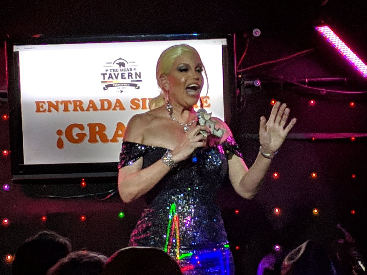 BearTavernPr's tweet photo. Fue una noche epica y por que ustedes lo pidieron ella regresa a la taberna..BARBRA HERR ✨. Separa la fecha 31 de Agosto. ¡Te esperamos! @bherrny #TheBearTavernPR #GayBear #GayBar #LGBTpr @ilovegaybars @ilovegaymusic @lgbtpr https://t.co/iQukXXugWD