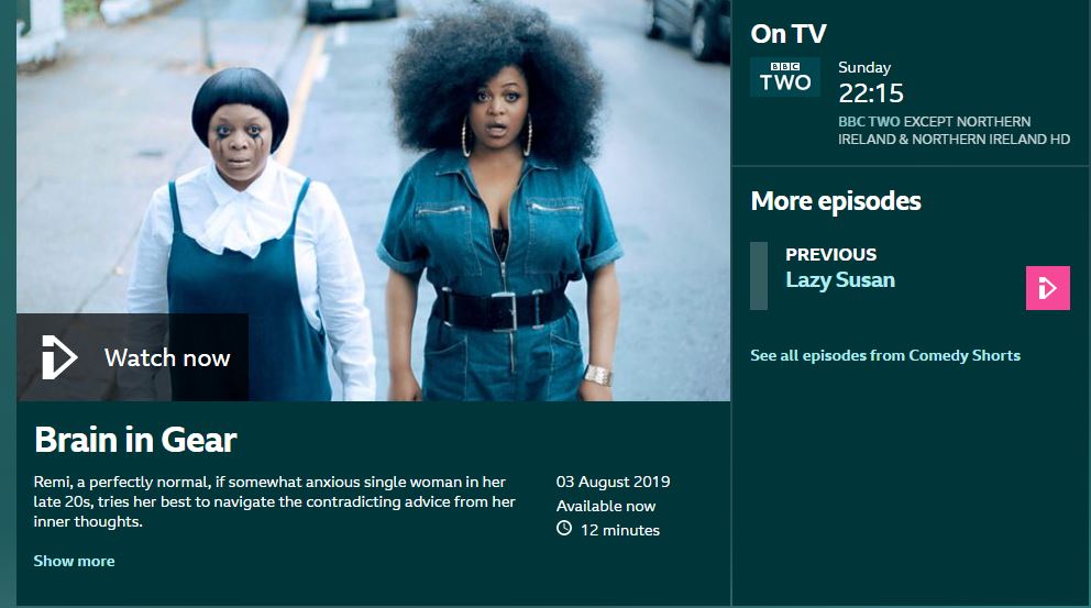 The comedy short I was directing on with @gbemi_ikumelo is on BBC 2 this Sunday at 22:15. Plz watch, it's full of ❤️ and made with even more. Still can't get over I got to work on it, a literal dream. Hon' the lads!

#bbc #comedy #brainingear