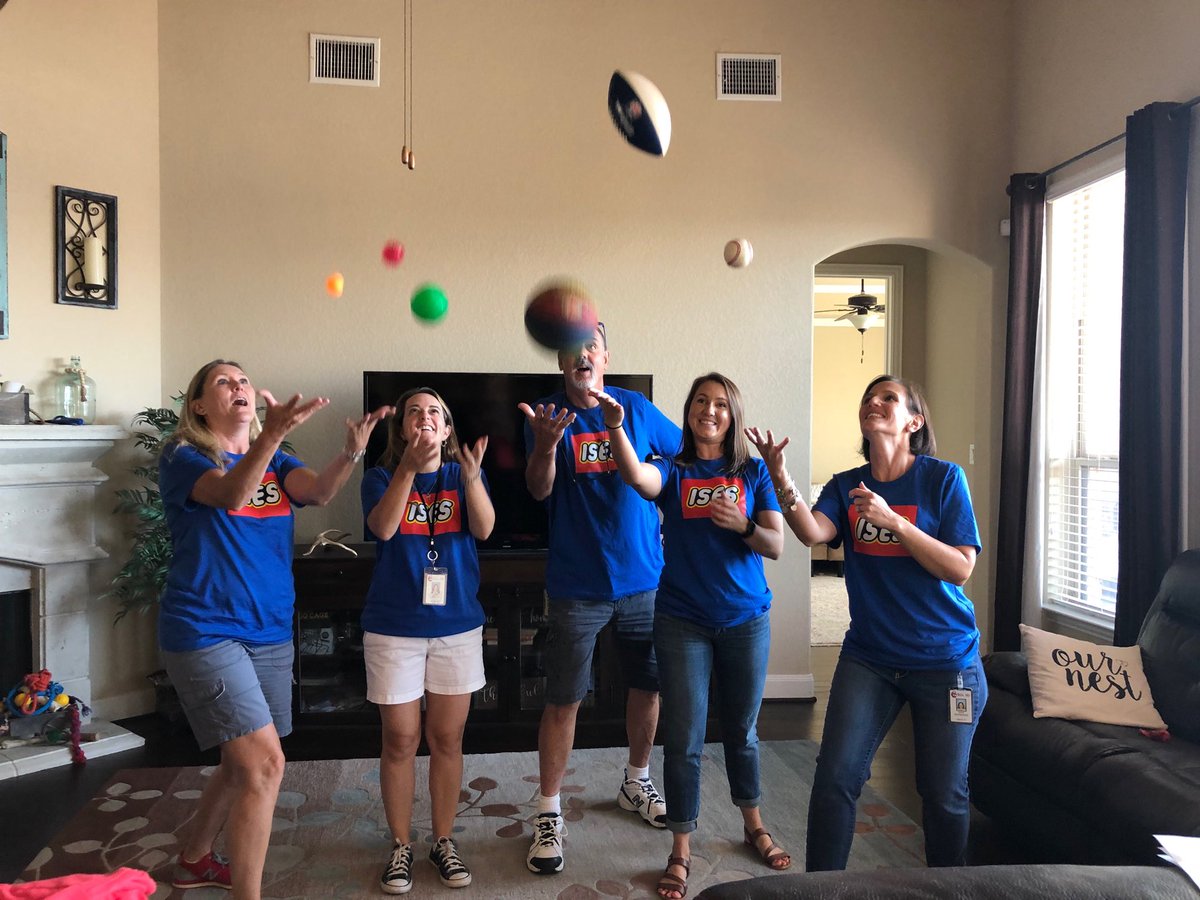 Balls everywhere! ⁦<a href="/MaryStults_ISES/">ISES.Principal</a>⁩ #ISESFIFTH