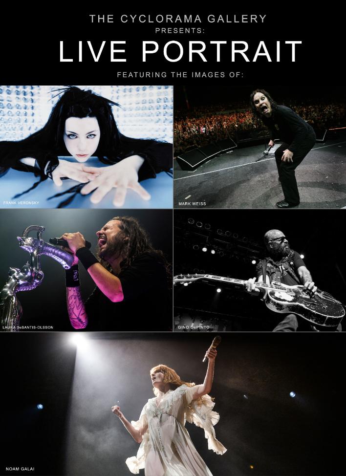 livenowllc's tweet photo. "Live Portrait" a group exhibition presented by @TheCyclorama at Soundwars Studios Sept 6-8 will reveal moments with some of the biggest names in music history, captured through the eyes of the of 5 live music &amp; portrait photographers. JOIN US! https://t.co/KlKAyc1VtK https://t.co/EquTKYCiTp