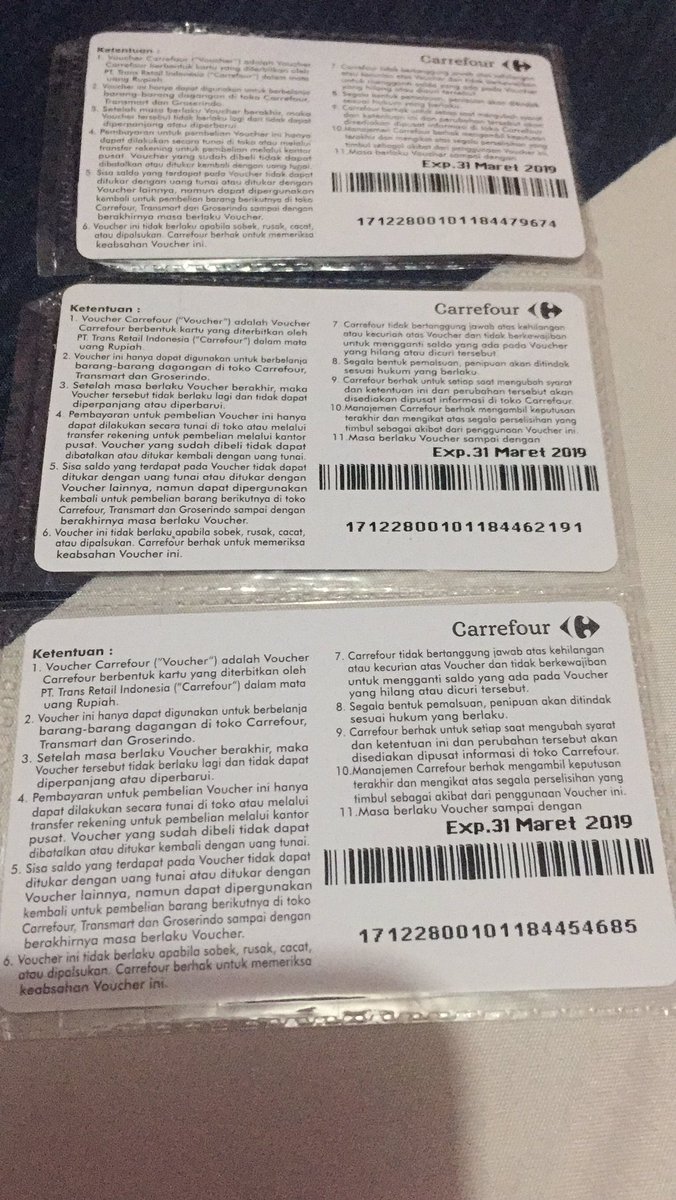 afrizalrusli's tweet photo. @Transmart_IND baru buka dompet ternyata ada voucher pas mau di pakai baru tau ternyata voucher nya ada tgl kadaluarsanya, kayak makanan aja yah 😓 td sempat ke CS nya tp nga ada solusi.... sayang mubazir bgt nih voucher https://t.co/41rpz8k5cf