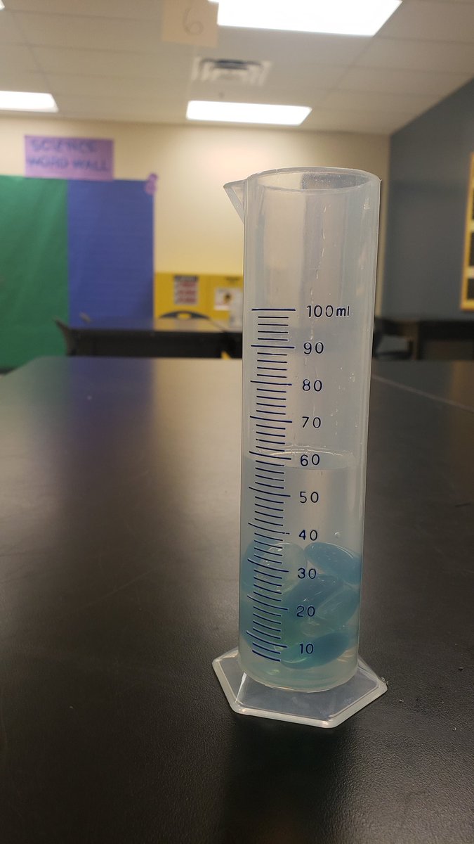 ScienceSauer's tweet photo. Another day of fun exploration and discovery with our lab groups! Today, featuring marbles and water displacement. Scientific method, here we come! #wearewoodmont https://t.co/RJiHx9p7lc