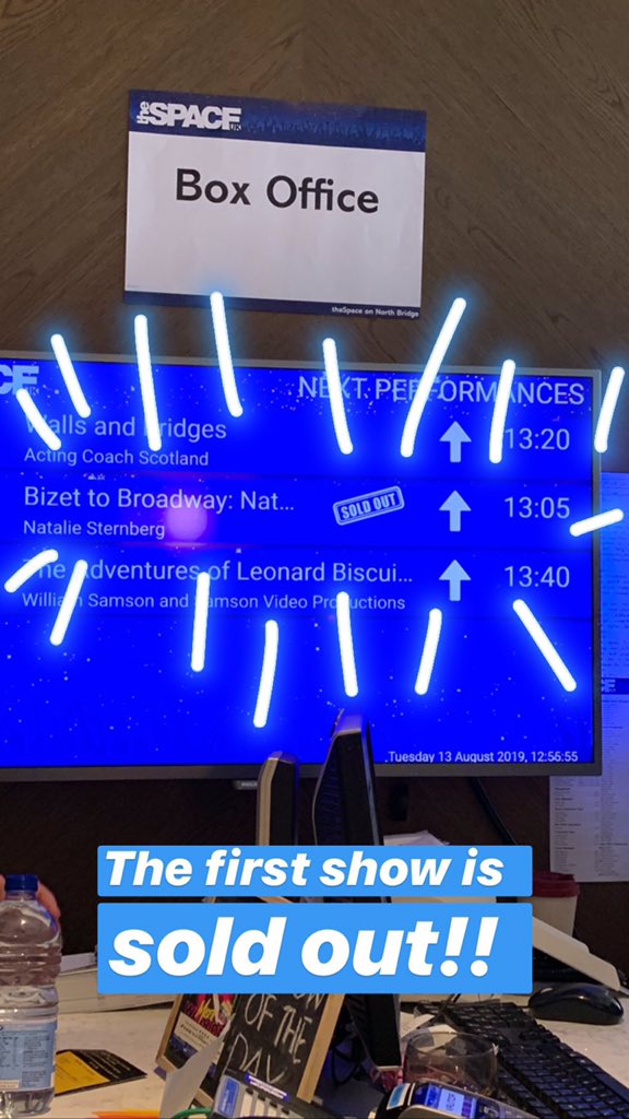 natalie_yardena's tweet photo. Had an amazing first @edfringe show - it was a sell out! Tickets are still available for my other performances this week at https://t.co/wL3G8yqaJa #edfringe #InspirationMachine https://t.co/XFDigVtiVL