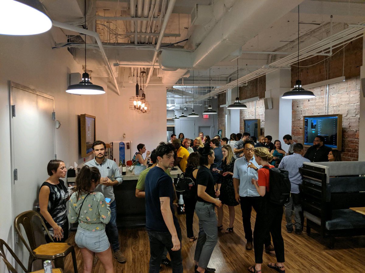 DistCreatives's tweet photo. Highlights from our inaugural Creatives Open House event. Thanks again to our gracious hosts @MorningConsult, the DC creative community and the MC design team for a great night! #dctech https://t.co/gQhZlEsyvL