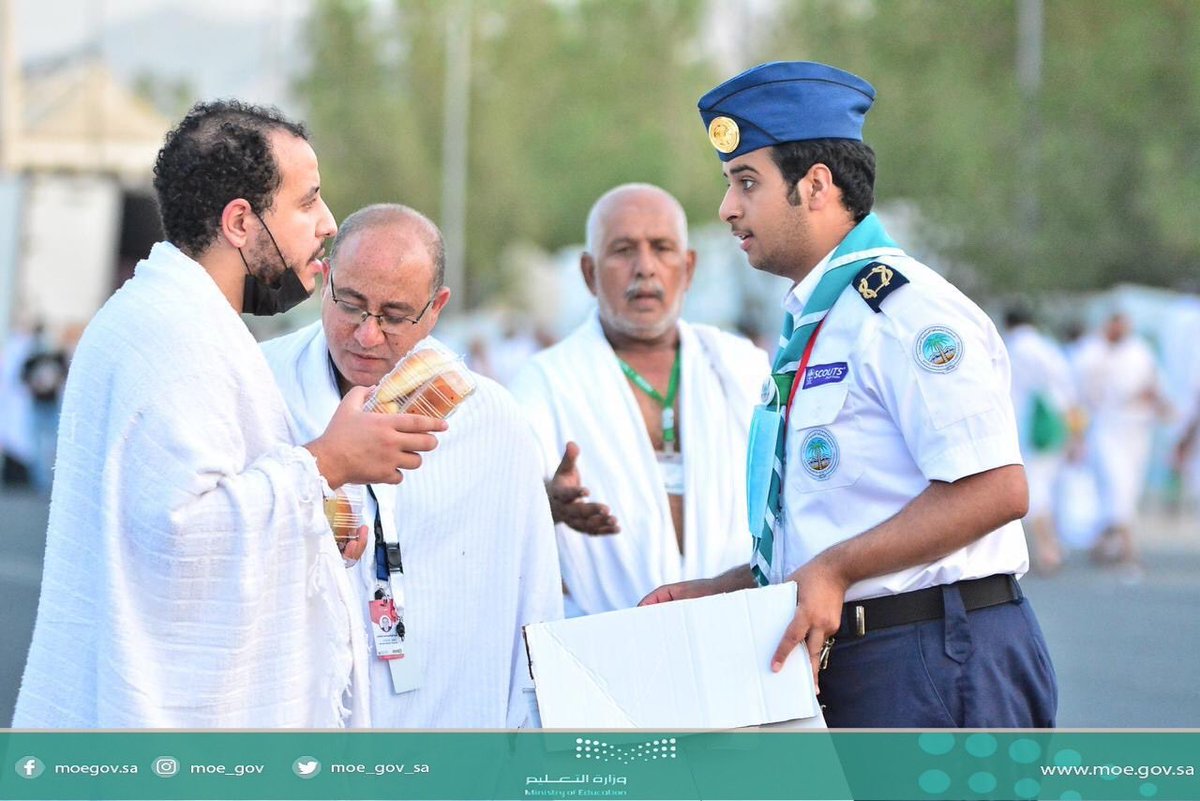 minister_moe_sa's tweet photo. زملائي وأبنائي #الكشافة السعودية، فخورٌ بما قدمتموه في #حج1440 ، كنتم عند مستوى المسؤولية في خدمة ضيوف الرحمن، وشرّفتم وطنكم الكريم كما أنتم دائماً.
شكراً لكم .. https://t.co/FNg7g417jV