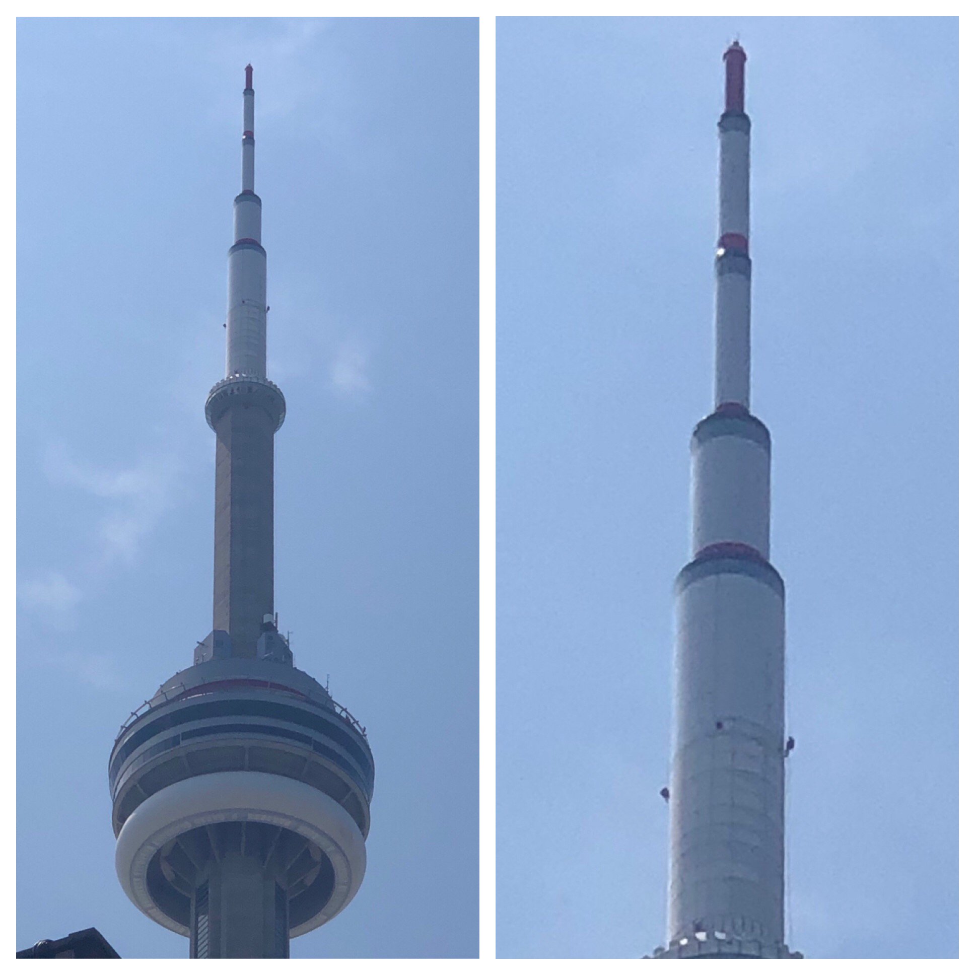 CN Tower / Tour CN on X: Painting the antenna so we continue to shine! /  Nous avons peint notre antenne afin de continuer de briller! #cntower  #tourcn #mycntower  / X