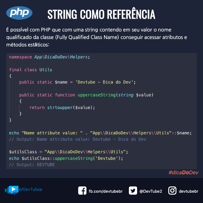 derson_sena's tweet photo. Mais uma #dicaDoDev da @DevTube2 ! VocΓͺ sabia que dava para fazer isso com PHP? Seja honesto hein! #souDev #php #developers #quickTip https://t.co/gXu5iN90La