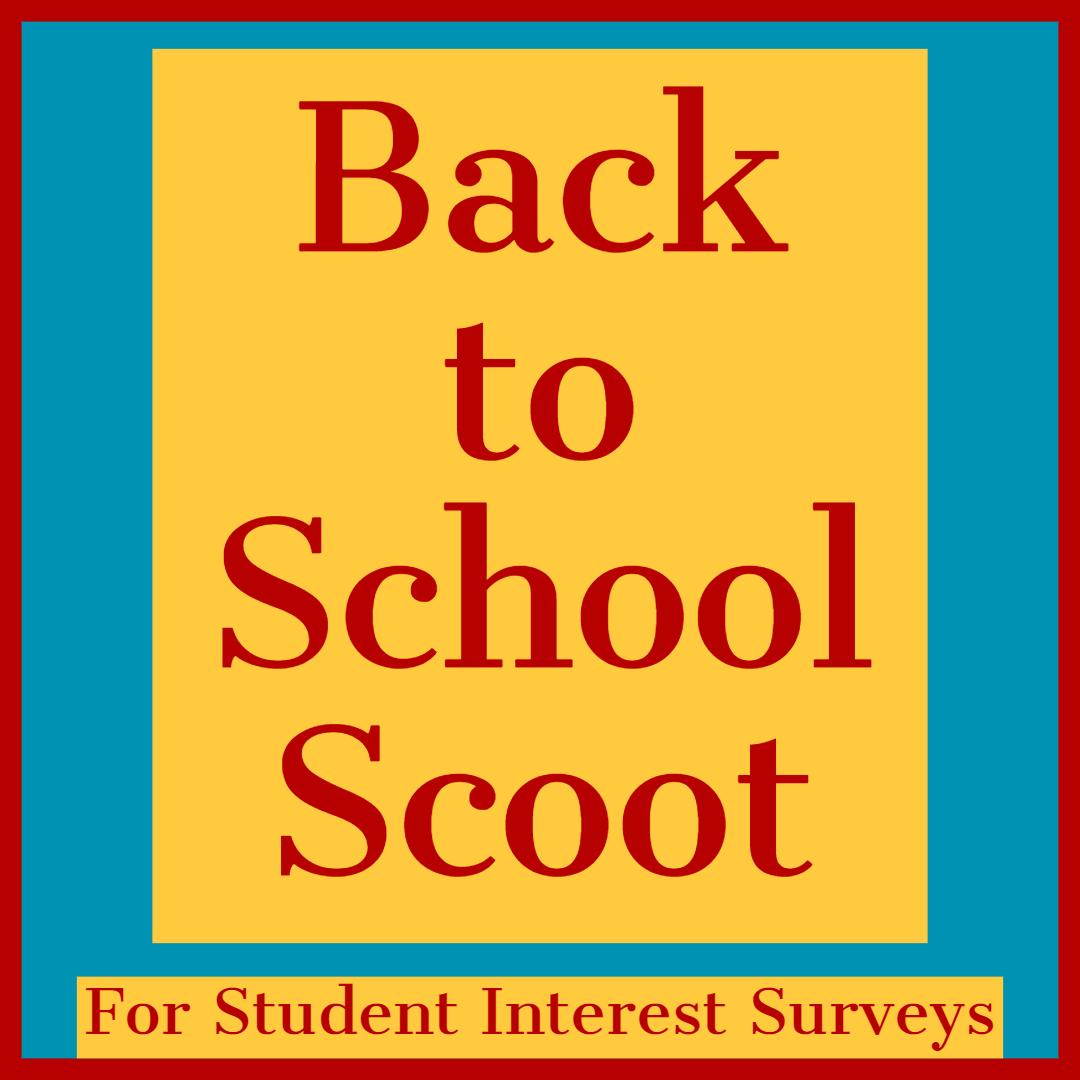 Take student interest surveys to a higher level with "Scoot" type activities at lynnjohnston.com