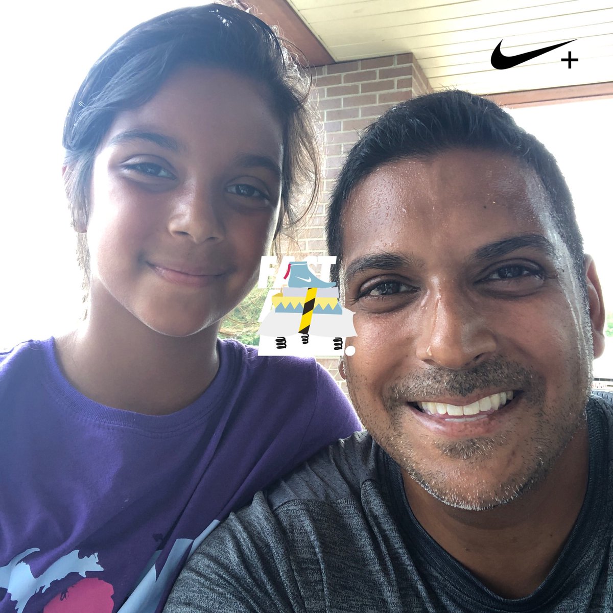 My running buddy today kicked my butt!  This girl is fast!!!!