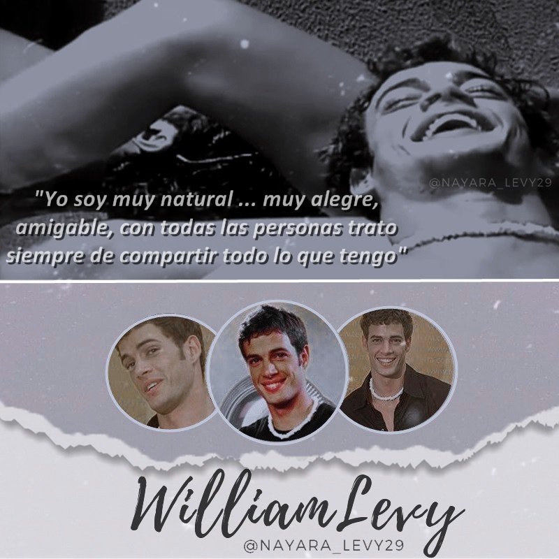 nayara_levy29's tweet photo. "Yo soy muy natural ... muy alegre,amigable, con todas las personas trato siempre de compartir todo lo que tengo" - William Levy @willylevy29 , Frase #PDN2 año 2002. 🤩🤗
__
__
__
#williamlevy #willevy #quotes #nayara_levy29 https://t.co/ZUwn4nM1JC