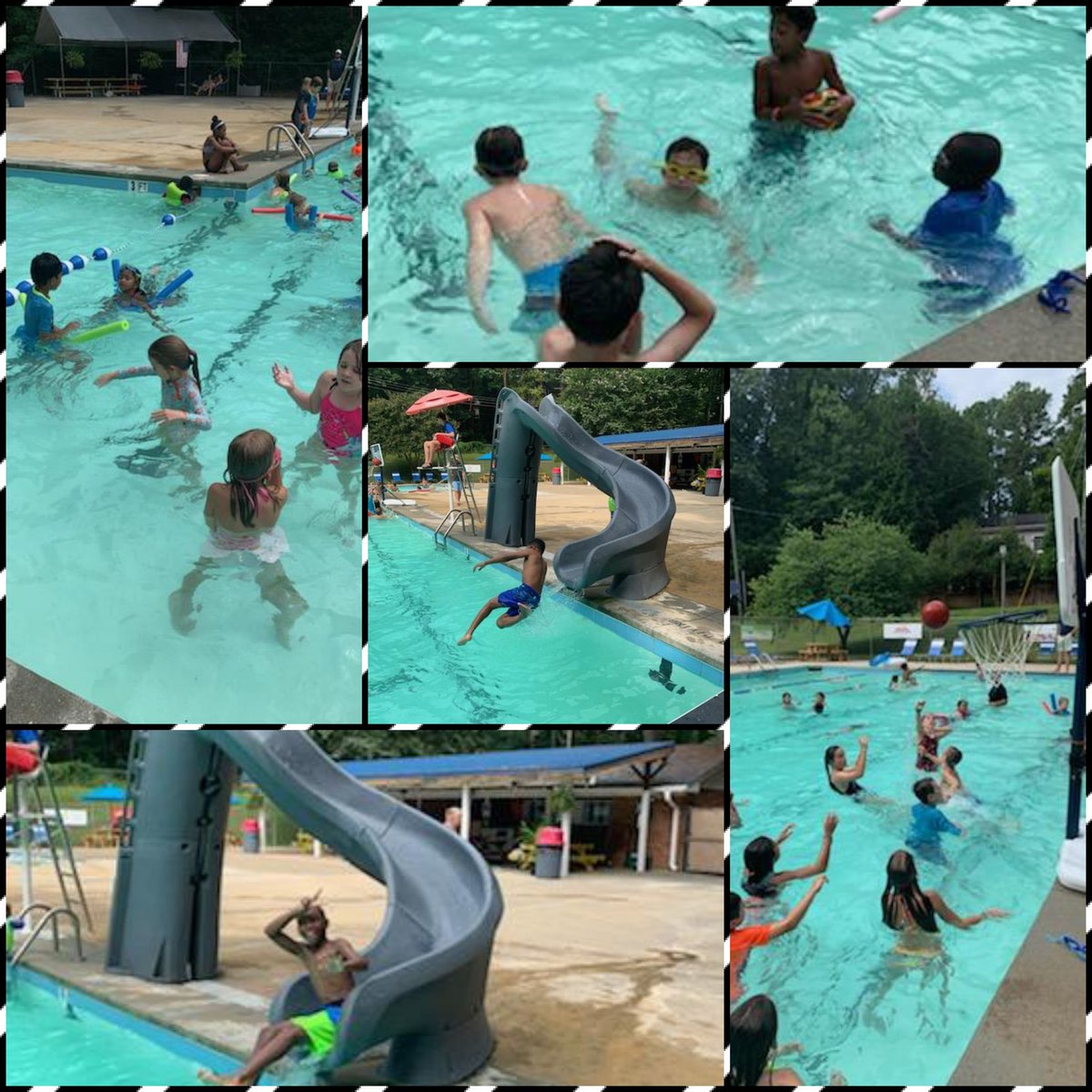 WESSummerCamp's tweet photo. Our last swim day...😭. Fun for all. Heading back for lunch @MrRmulford https://t.co/lJ5apN91Kn