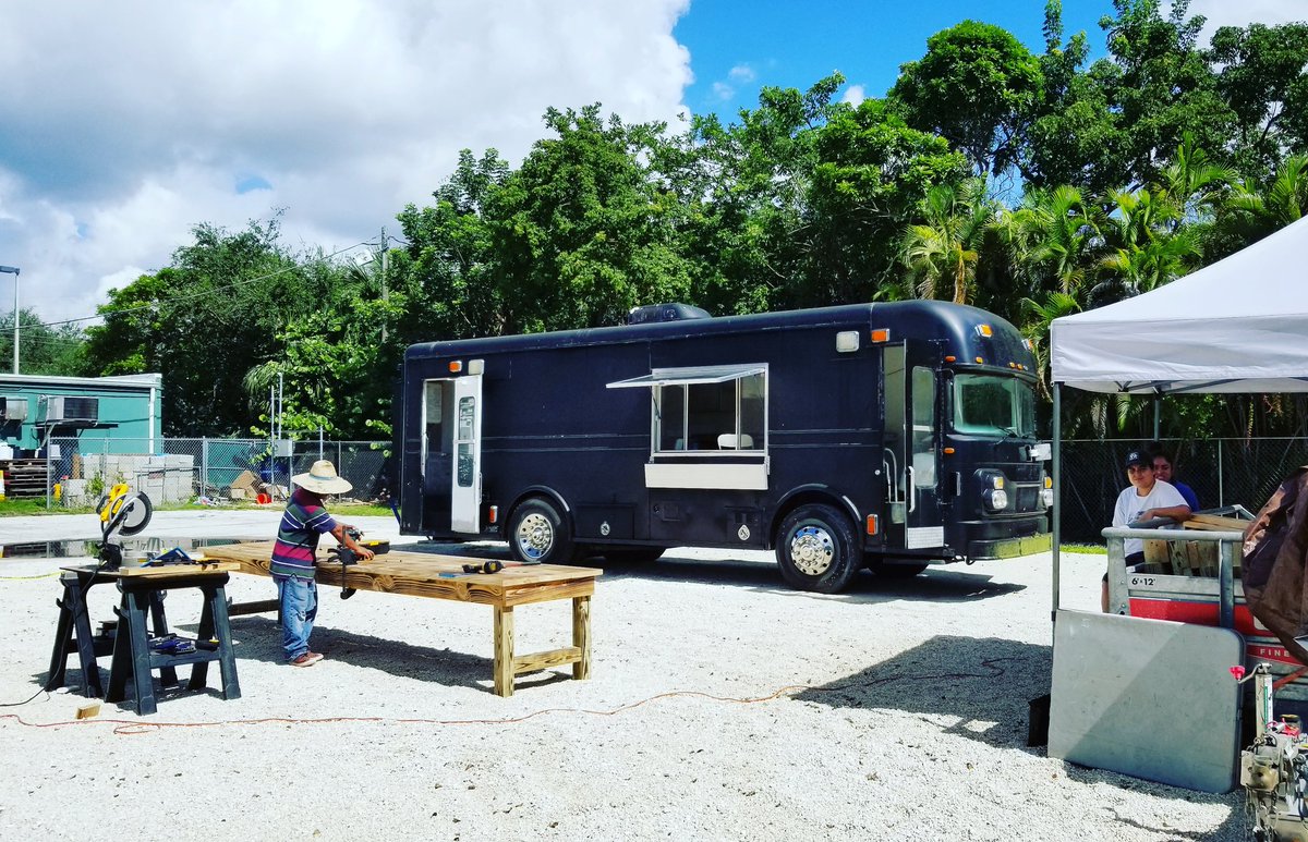 bbqnbrew's tweet photo. Pig Floyd BBQ Comes Alive!
BBQ Bus is now on site....
One step closer...
7271 SW 168th St
Palmetto Bay, FL 33157 
#pigfloydbbq #miami #bestbbqinmiami #bestbrisketinmiami #woodfired #palmettobay #oldschool #smoked #bbqbus #dreamitdoit #dreamit https://t.co/jCpTDw0nBm