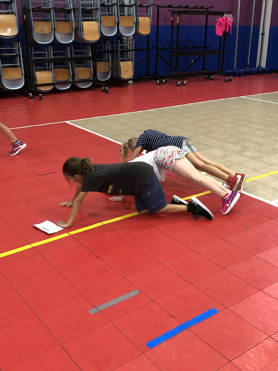 What time is it?  Time to work on our fitness in PE class! 3rd-5th grade students <a href="/NorrisOwls/">Norris Elementary</a> are working together to improve their fitness levels!  #ACPEfit4life