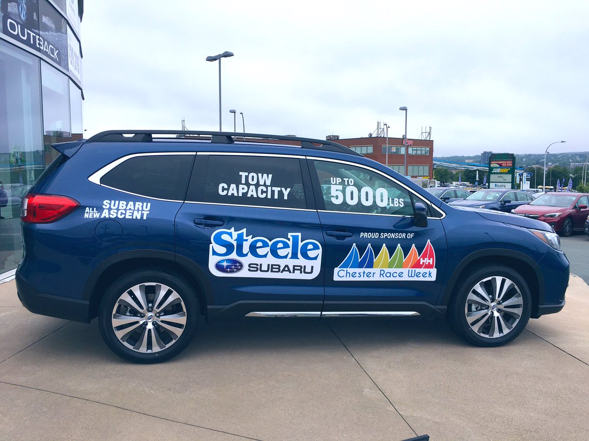 #Subaru #Ascent #5000LBs <a href="/ChesterRaceWeek/">Chester Race Week</a> <a href="/SubaruCanada/">Subaru Canada</a> <a href="/steeleauto/">Steele Auto Group</a> <a href="/SteeleSubaru/">Steele Subaru</a> <a href="/danasimonsen/">Dana Simonsen</a> #NovaScotia this vehicle can tow a lot of stuff.
