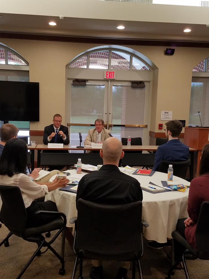 PAInsuranceDept's tweet photo. The Political Environment and Insurance panel just wrapped and we head to lunch! Our students are getting first hand knowledge directly from industry professionals of both the public and private sectors. #NextGenInsuranceAcademy #Insurance #NextGen #LeadershipDevelopment https://t.co/2wKctpqz1o