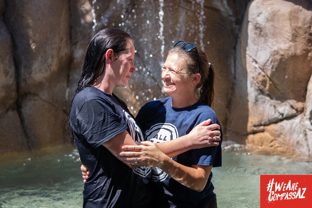 compassazchurch's tweet photo. Congratulations to Haley Cole, Hollie Darrin, and Krissy Pettifield. Let’s welcome them to God’s family! #WeAreCompassAZ #baptismsCCC https://t.co/fVK5gukXav