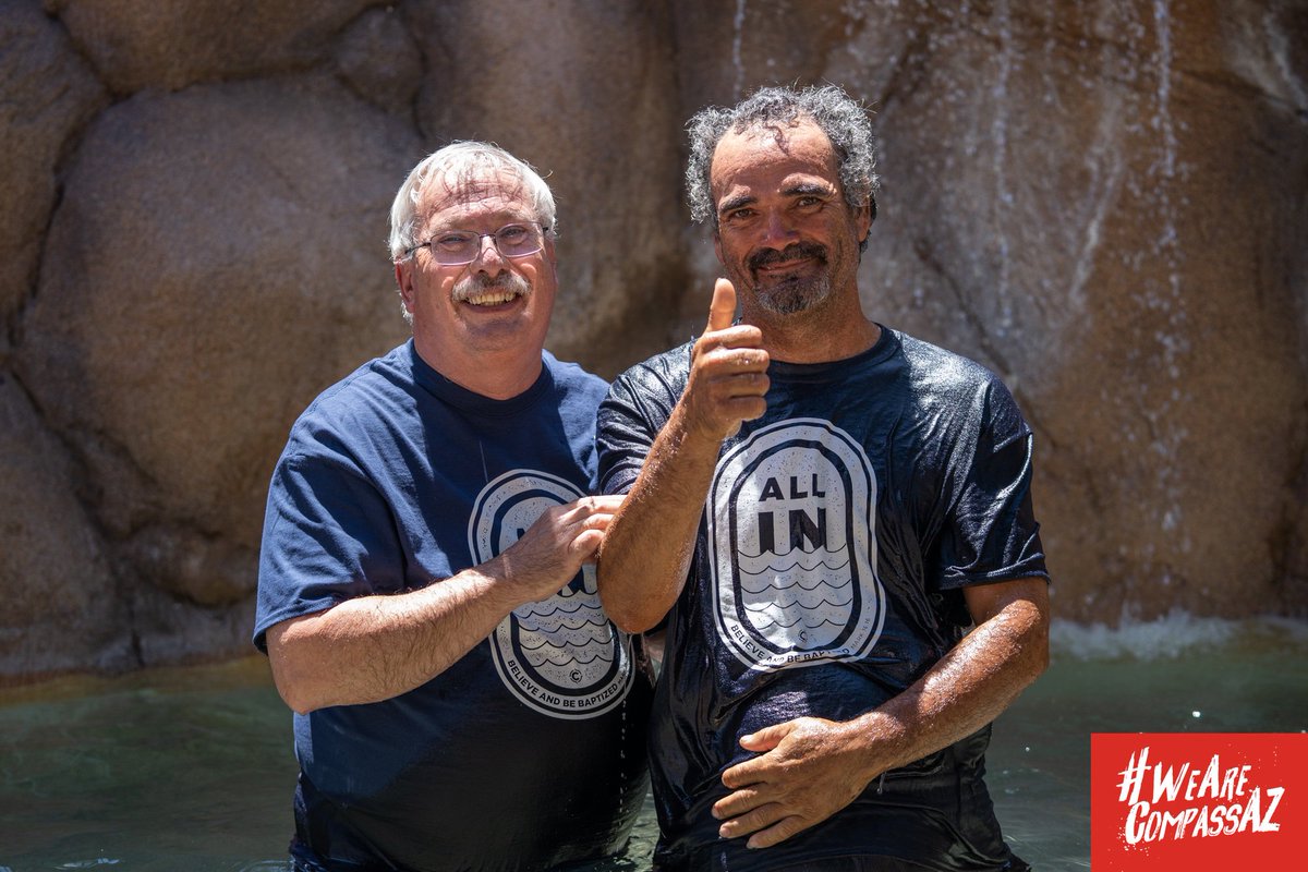 compassazchurch's tweet photo. Congratulations to Peta-Gaye Chambers, Luis Jacobo, and Bella Hogue. Let’s welcome them to God’s family! #WeAreCompassAZ #baptismsCCC https://t.co/FH9XxZeqkg