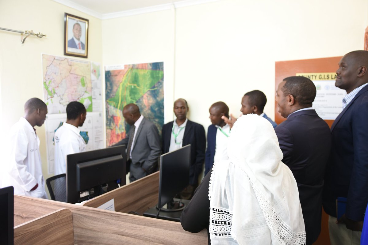 FAOKenya's tweet photo. Earlier today @RugalemaGabriel and @NdirituMuriithi Governor of @LaikipiacountyG inspected the GIS Lab installation progress. GIS mapping  is 🔐 to being efficient in land use, and mapping of natural resources for #Agriculture as bold steps towards achieving #ZeroHunger https://t.co/N1ZLwzgS05