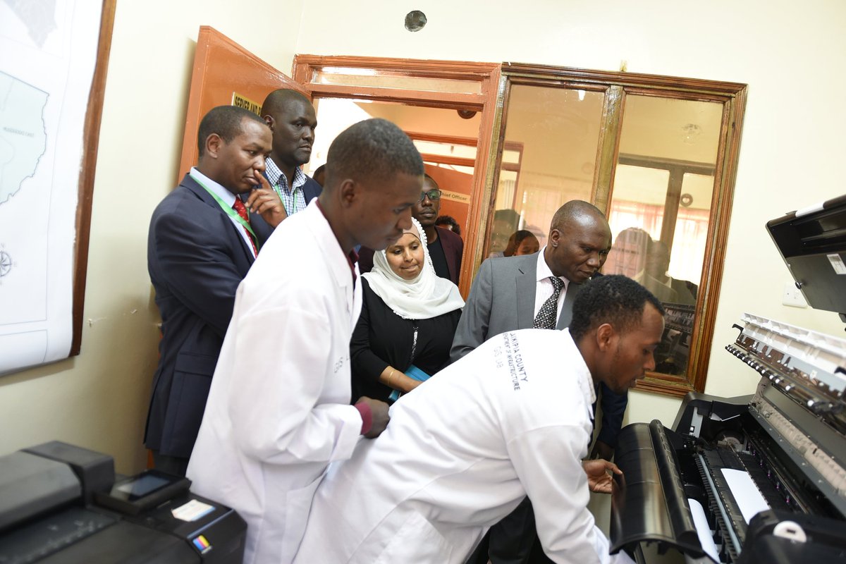 FAOKenya's tweet photo. Earlier today @RugalemaGabriel and @NdirituMuriithi Governor of @LaikipiacountyG inspected the GIS Lab installation progress. GIS mapping  is 🔐 to being efficient in land use, and mapping of natural resources for #Agriculture as bold steps towards achieving #ZeroHunger https://t.co/N1ZLwzgS05
