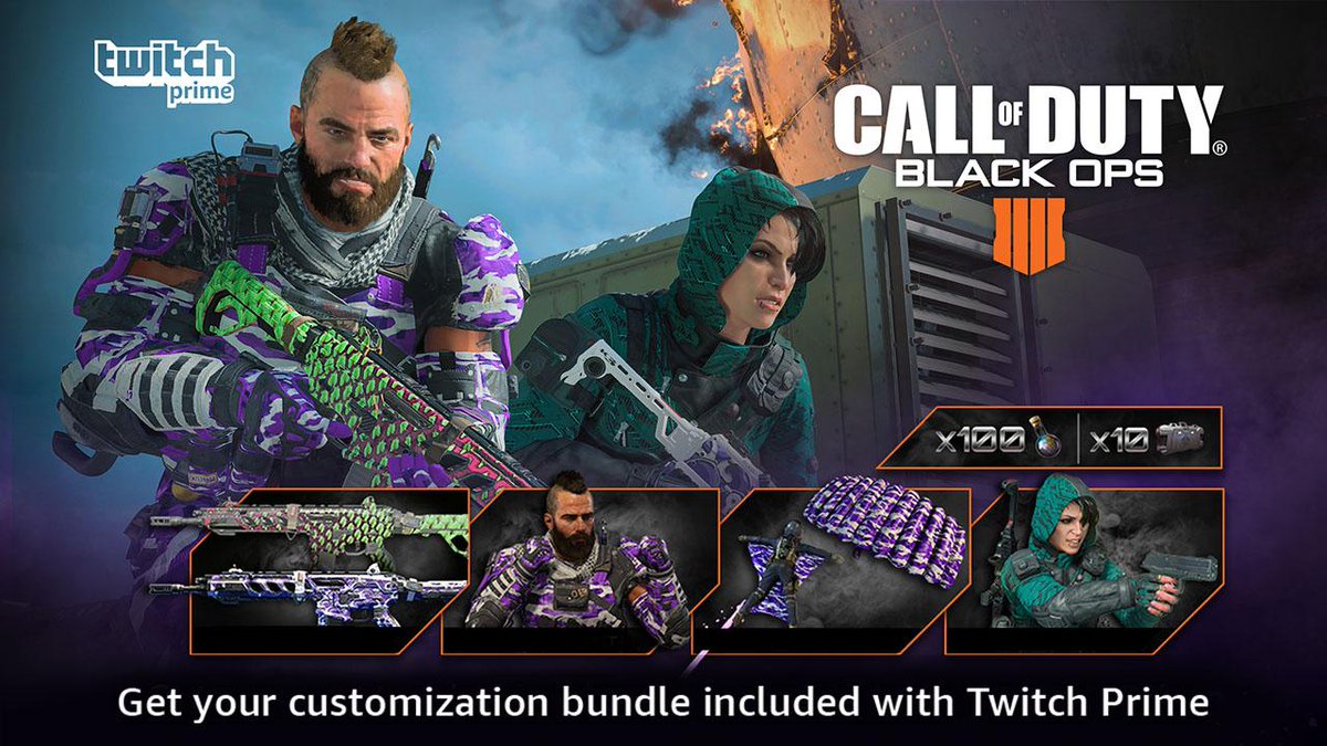 CharlieIntel on X: The final Twitch Prime loot drop for Black Ops 4 is now  live on PS4.   / X