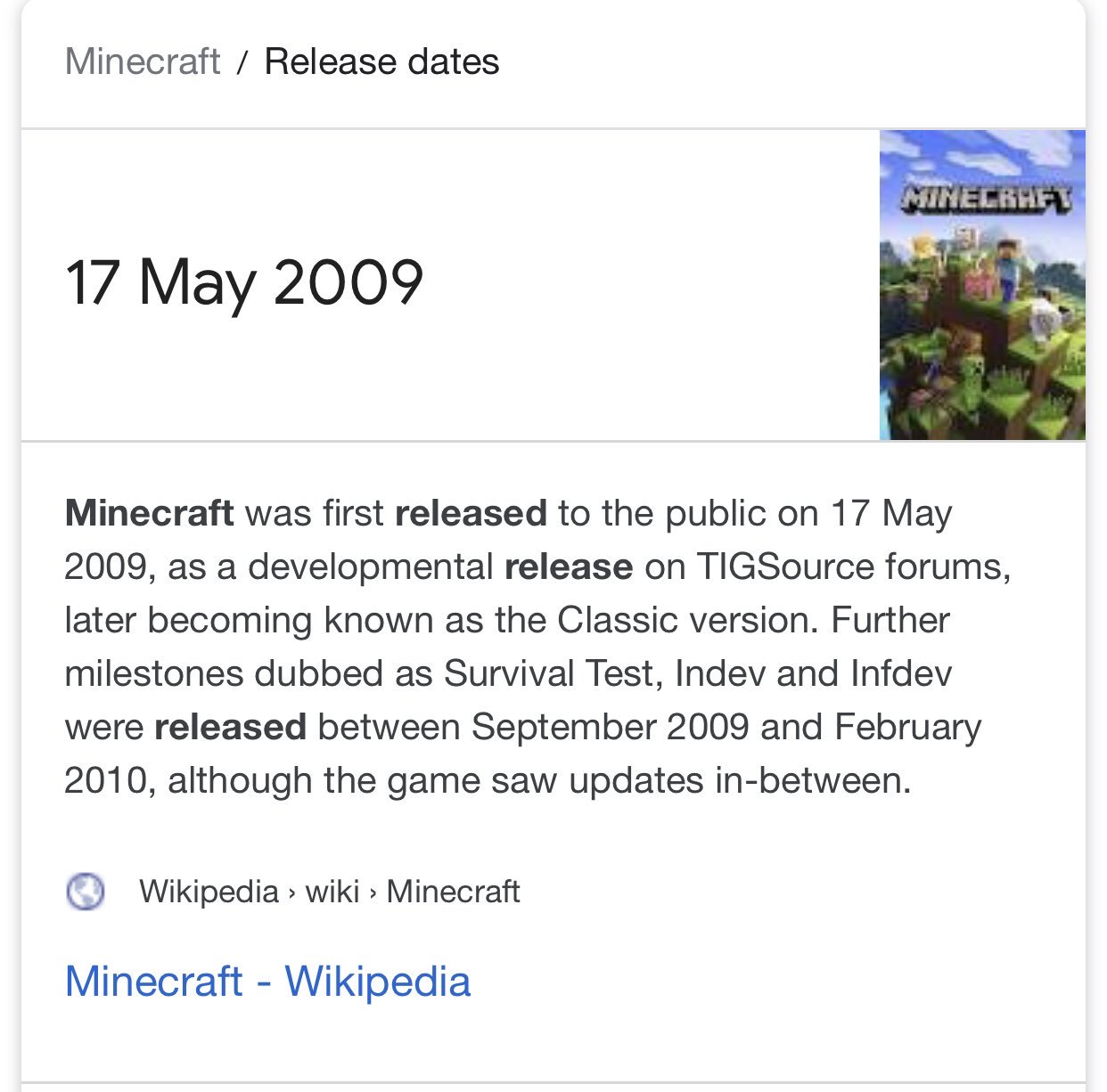 Survival Test - Minecraft Wiki