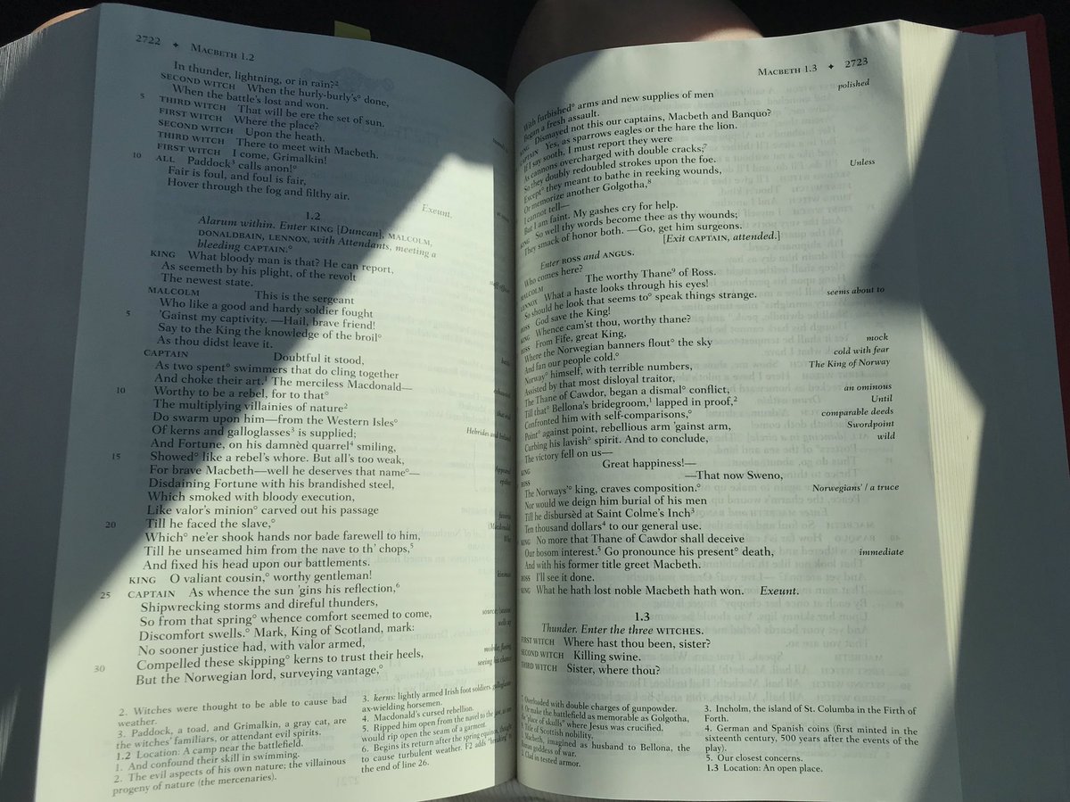 oh_squidney_'s tweet photo. Just a little light reading to prepare for tonight #MacbethOSF https://t.co/1w1tJsEhoW