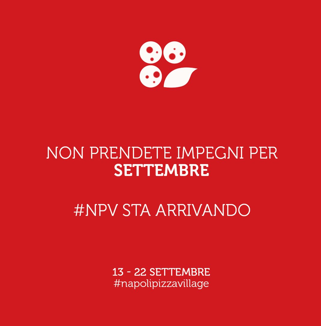 Save the date: 13-22 settembre, sul lungomare Caracciolo.
Non vediamo l'ora!