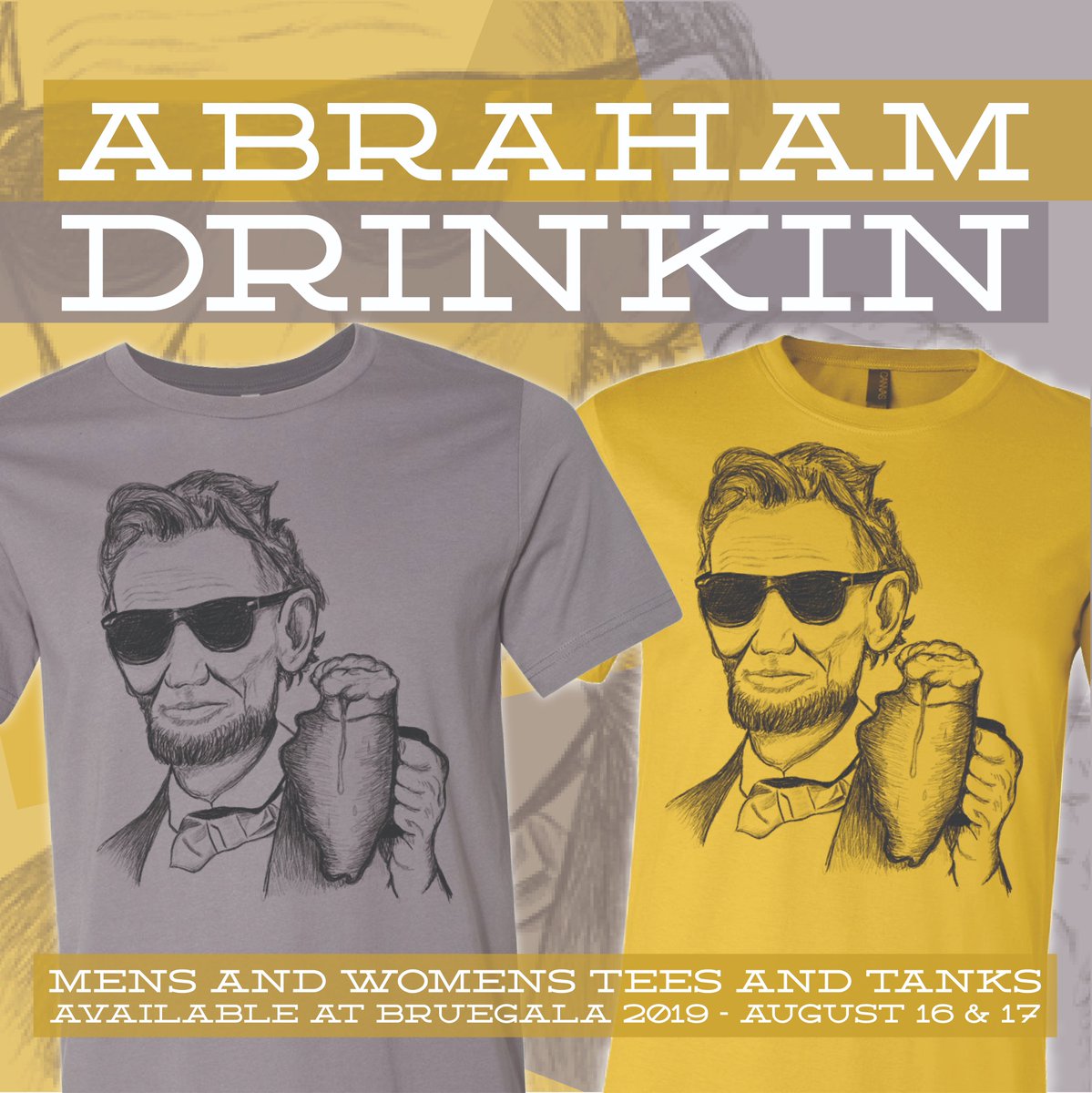 MeltdownCW's tweet photo. Tons of free giveaways this weekend at #Bruegala2019 as well as the brand new Abraham Drinkin shirt that will be sold in men's and women's Tees and Tanks! Check us out at https://t.co/uu0Pe5xfnH to learn more.

#festival #screenprinting #beer #custom #tshirts #normalillinois https://t.co/4NsJ9Om7VW