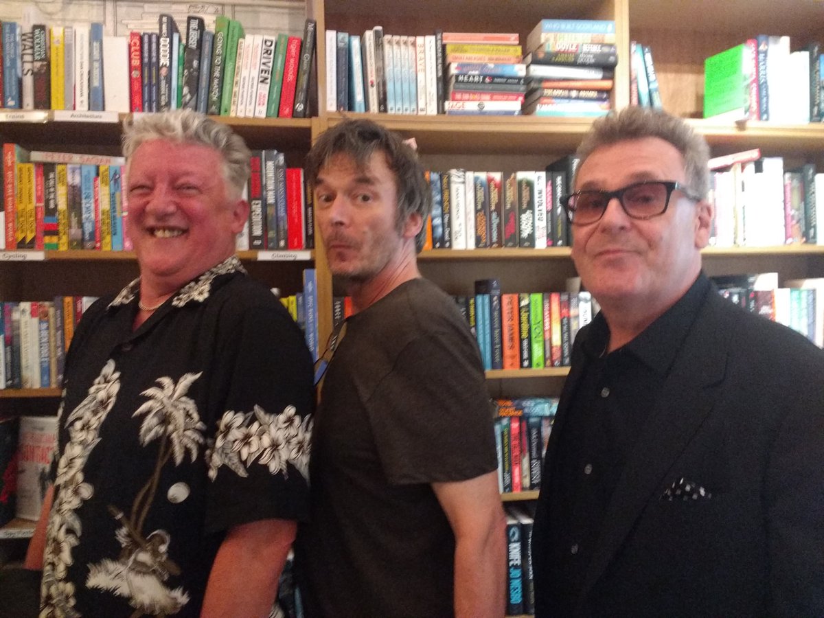 EdinBookshop's tweet photo. We're here with comedian Andy Smart to celebrate the launch of his book #AHitchInTime, drinks and a few familiar faces - do join us now before they head off to #edfringe2019 https://t.co/1rZUSoOTLU