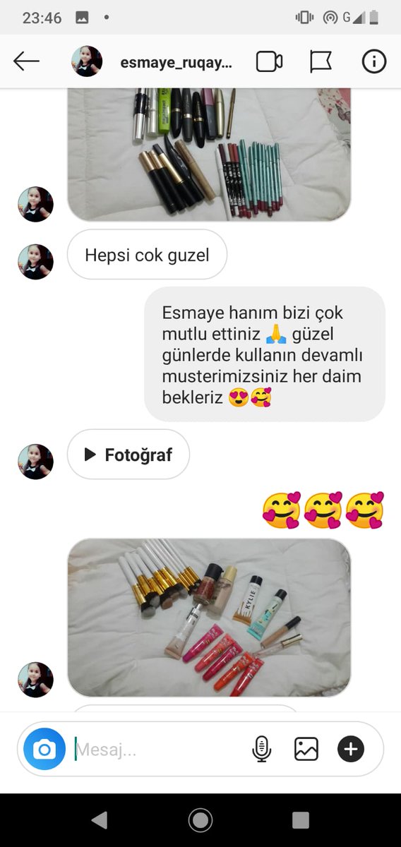 sosyetikavm's tweet photo. Müşteri memnuniyeti #salı #memnuniyet #sosyetikavm #mt #redist #rose #gabrini #goldenrose #kozmetik https://t.co/BVVCMZtpjV