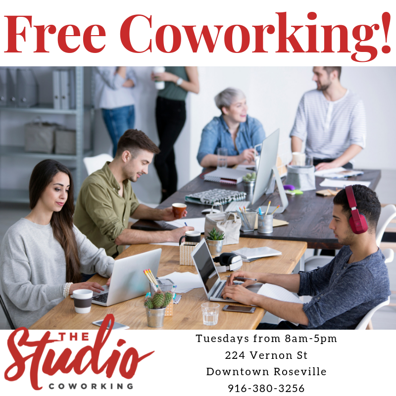 studiowrkspaces's tweet photo. Join us for FREE Coworking + Coffee every Tuesday from 8am to 5pm. Located in Downtown Roseville on 224 Vernon St. Contact us at (916) 380-3256 or hello@thestudiocoworking.com. Download the app for a free Day Pass!

https://t.co/EmPTbRlvXM…/…/the-studio-roseville/id1455147806 https://t.co/cBhPK99voc